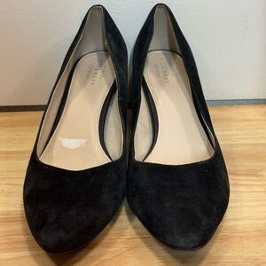 Cole Haan Black Suede Heels